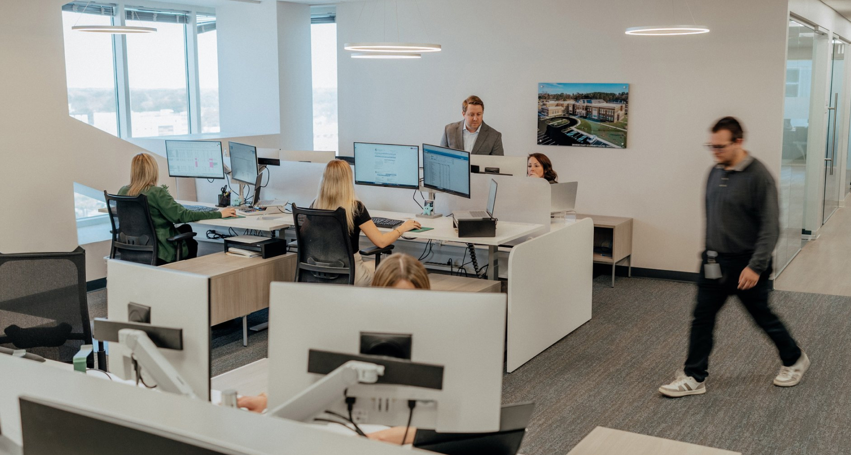 People working in office